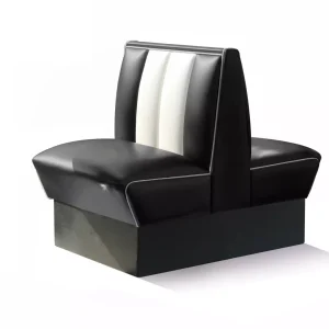 banquette de diner américain bi colore 1 place 70cm (double)
