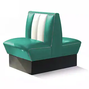 banquette de diner américain bi colore 1 place 70cm (double)