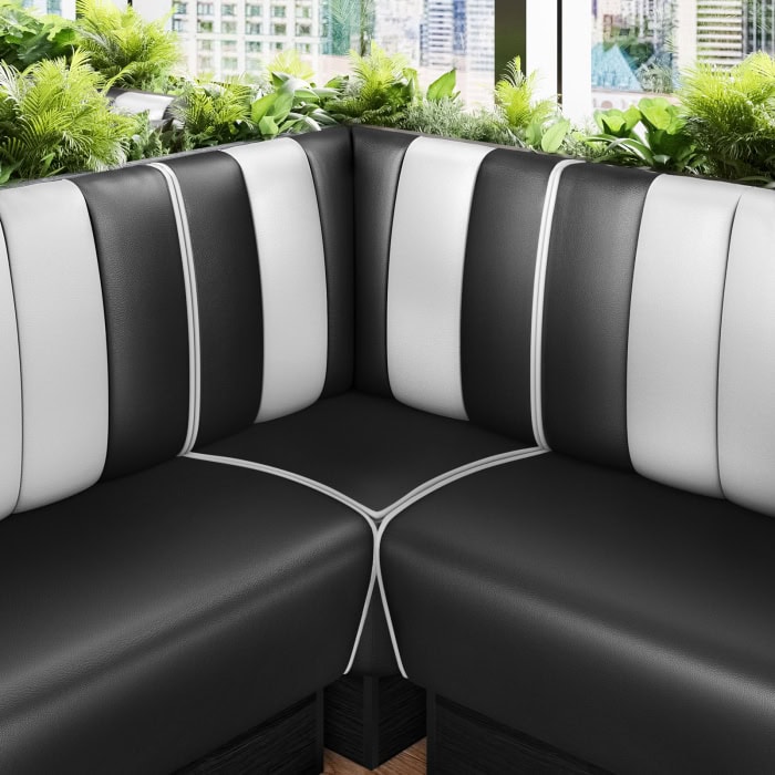 banquette de diner américain avec socle inox (3 coloris disponibles et 6 largeurs disponibles) (copie)