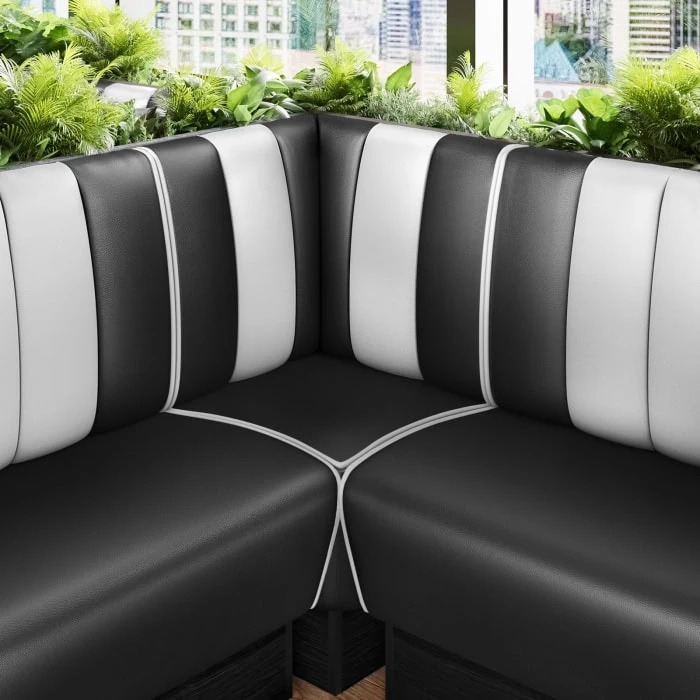 banquette de diner américain avec socle inox (3 coloris disponibles et 6 largeurs disponibles) (copie)