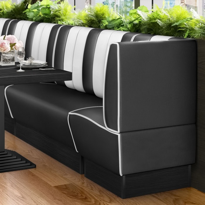 banquette de diner américain avec socle inox (3 coloris disponibles et 6 largeurs disponibles) (copie)