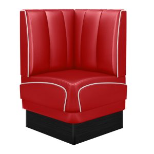 banquette de diner américain avec socle noir unicolore (3 coloris disponibles et 6 largeurs disponibles)