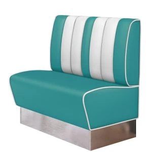 banquette de diner américain avec socle inox (3 coloris disponibles et 6 largeurs disponibles) banquette de diner américain avec socle inox (3 coloris disponibles et 6 largeurs disponibles)