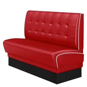 banquette de diner américain avec socle noir unicolore (3 coloris disponibles et 6 largeurs disponibles) (copie)
