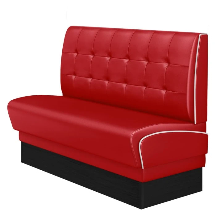 banquette de diner américain avec socle noir unicolore (3 coloris disponibles et 6 largeurs disponibles) (copie)