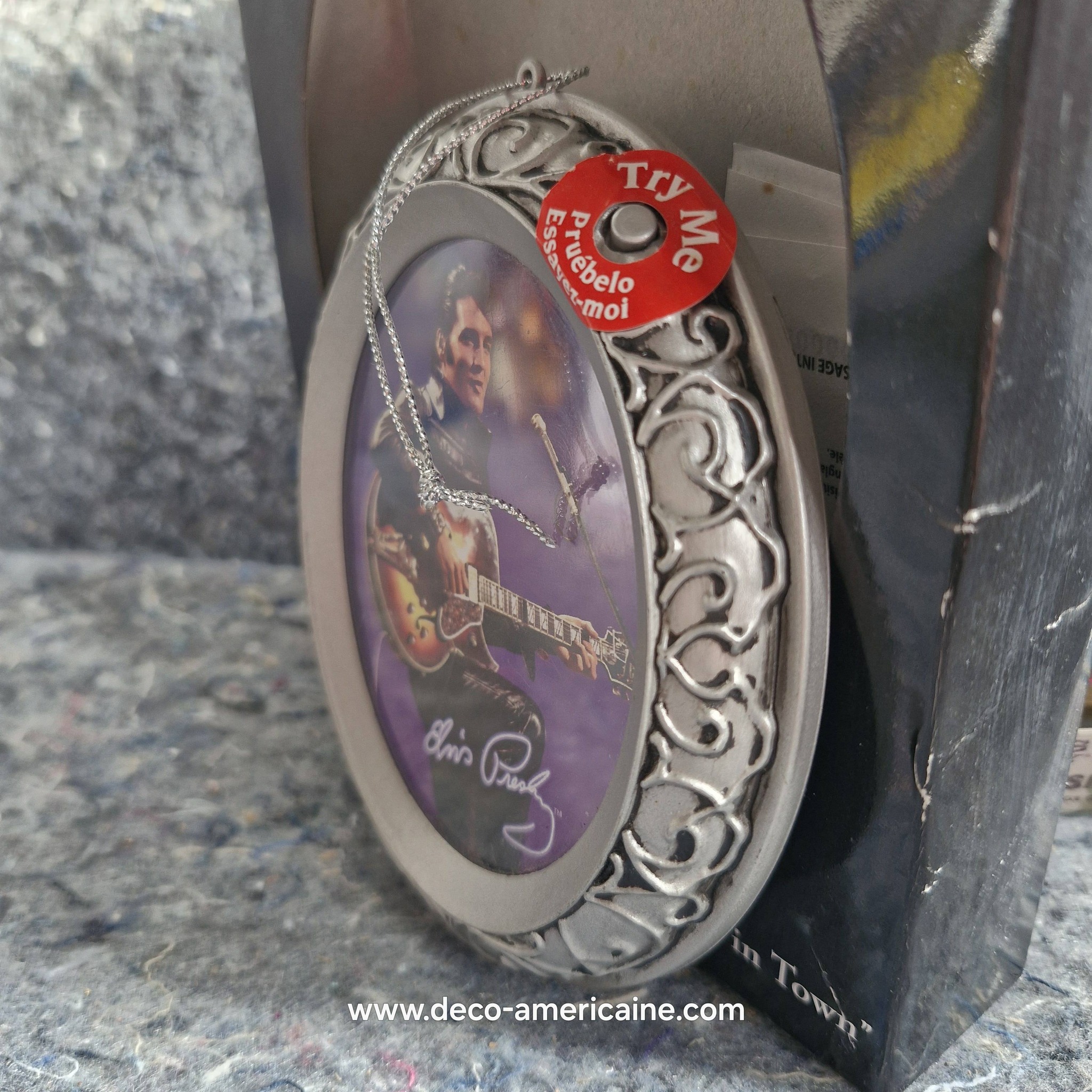 elvis presley collection décoration de noël ornement musical by santa's best