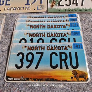 lot de 25 plaques d'immatriculation américaines authentiques arizona, mississippi, maine, oregon, north dakota