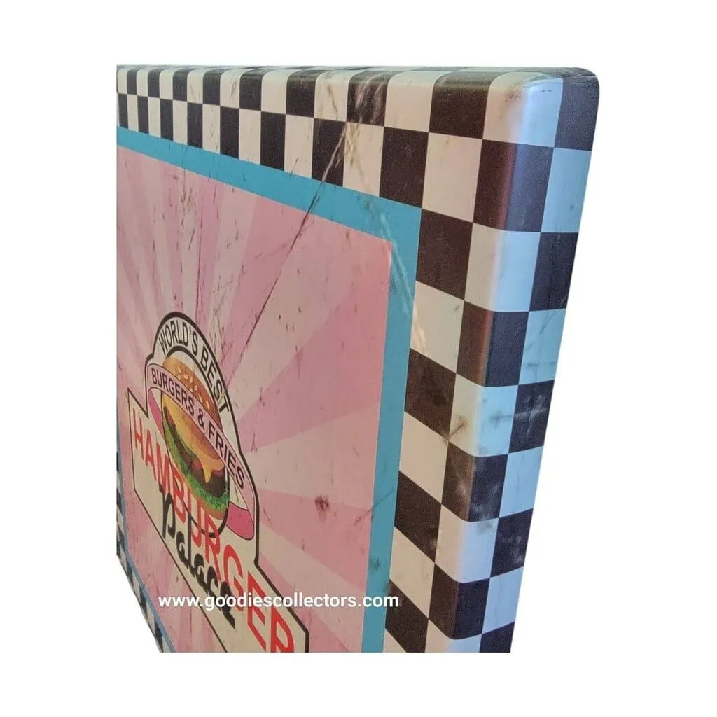 plateau de table 70cm x70 cm hamburger palace qualité pro