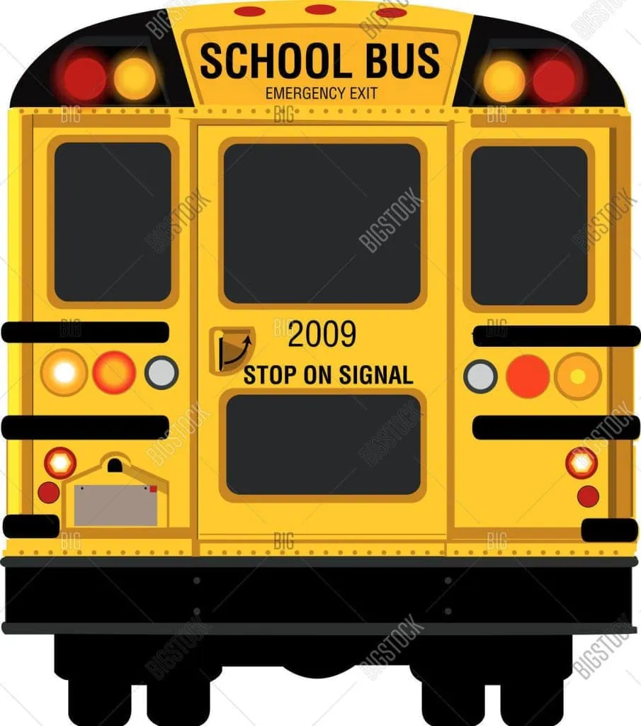 school bus americain de type c abec capot saillant deco americaine import americain back