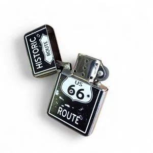 briquet tempête drapeau américain avec ses étoiles et ses bandes rouges et blanches