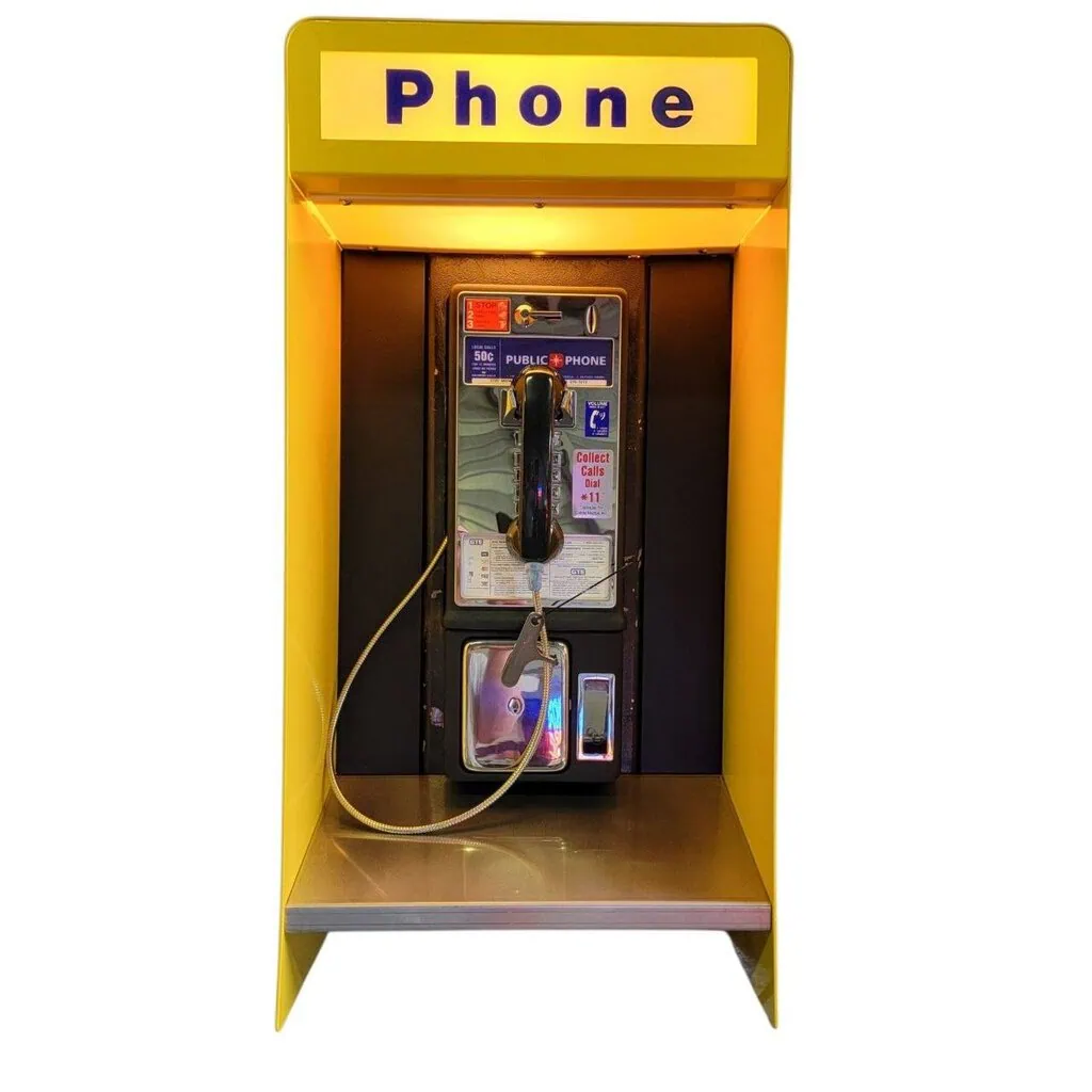 payphone vintage de rue américain authentique avec cabine "brand new old stock" etat exceptionnel! (copie)