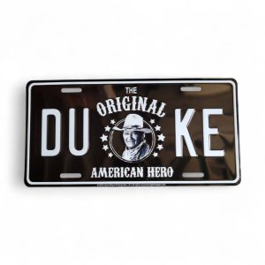 john wayne collection plaque d'immatriculation "american hero" 1907