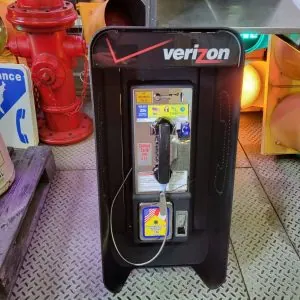 payphone vintage de rue américain authentique avec cabine "brand new old stock" etat exceptionnel!