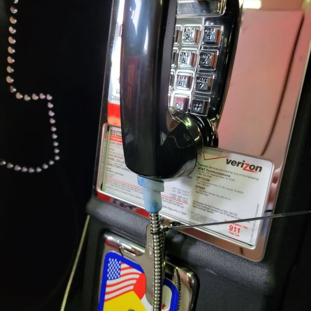 payphone vintage de rue américain authentique avec cabine "brand new old stock" etat exceptionnel!