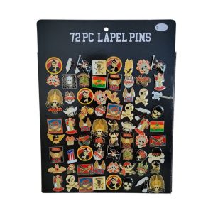 pin's pour chapeau, casquette, blouson en cuir ou tissu lot de 72 (1€50 pièce ht)
