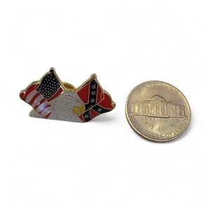 pin's pour chapeau, casquette, blouson en cuir ou tissu thématique rebel confedere sudiste