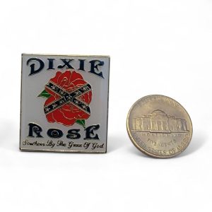 pin's pour chapeau, casquette, blouson en cuir ou tissu thématique rebel confedere sudiste