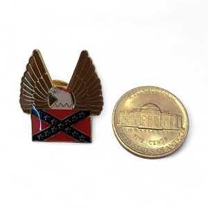 pin's pour chapeau, casquette, blouson en cuir ou tissu thématique rebel confedere sudiste