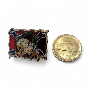 pin's pour chapeau, casquette, blouson en cuir ou tissu thématique rebel confedere sudiste