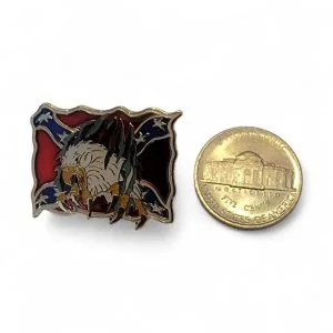 pin's pour chapeau, casquette, blouson en cuir ou tissu thématique rebel confedere sudiste