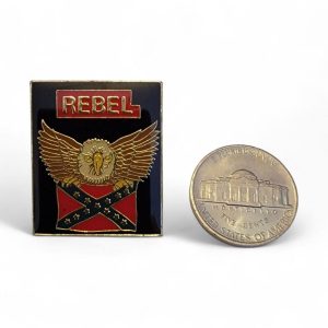 pin's pour chapeau, casquette, blouson en cuir ou tissu thématique rebel confedere sudiste