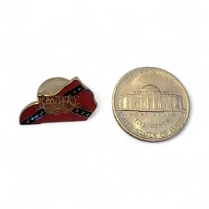 pin's pour chapeau, casquette, blouson en cuir ou tissu thématique rebel confedere sudiste