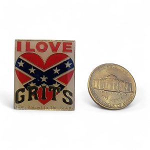 pin's pour chapeau, casquette, blouson en cuir ou tissu thématique rebel confedere sudiste