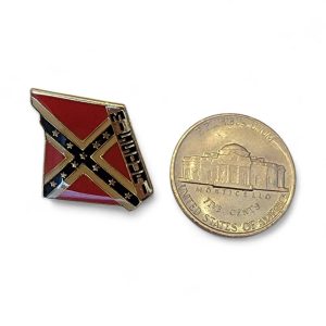 pin's pour chapeau, casquette, blouson en cuir ou tissu thématique rebel confedere sudiste