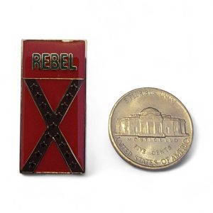 pin's pour chapeau, casquette, blouson en cuir ou tissu thématique rebel confedere sudiste