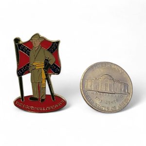 pin's pour chapeau, casquette, blouson en cuir ou tissu thématique rebel confedere sudiste