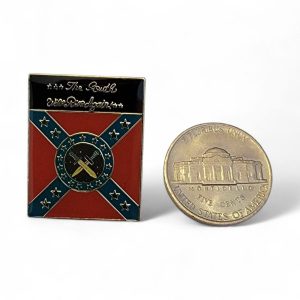 pin's pour chapeau, casquette, blouson en cuir ou tissu thématique rebel confedere sudiste