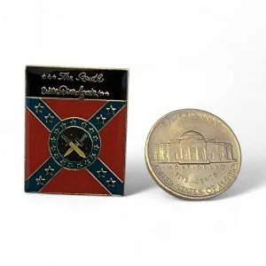 pin's pour chapeau, casquette, blouson en cuir ou tissu thématique rebel confedere sudiste