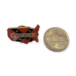 pin's pour chapeau, casquette, blouson en cuir ou tissu thématique rebel confedere sudiste