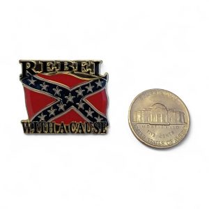 pin's pour chapeau, casquette, blouson en cuir ou tissu thématique rebel confedere sudiste