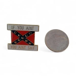pin's pour chapeau, casquette, blouson en cuir ou tissu thématique rebel confedere sudiste