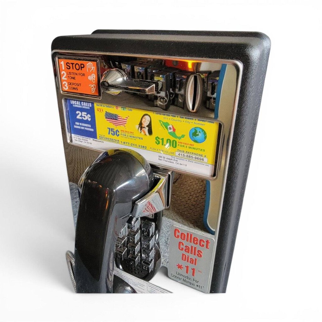 véritable téléphone public américain (payphone) année 2000's – neuf d'epoque dans son carton d'origine (nos) (copie)
