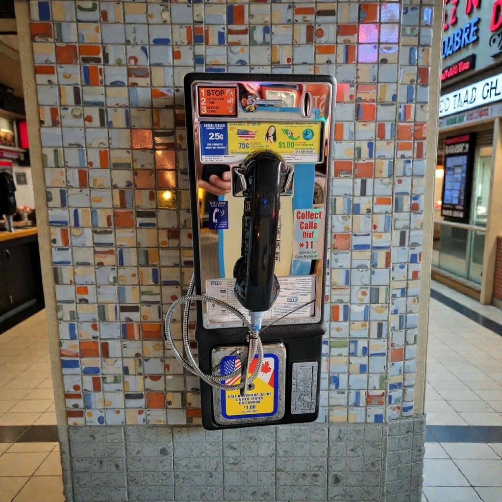 véritable téléphone public américain (payphone) année 2000's – neuf d'epoque dans son carton d'origine (nos) (copie)