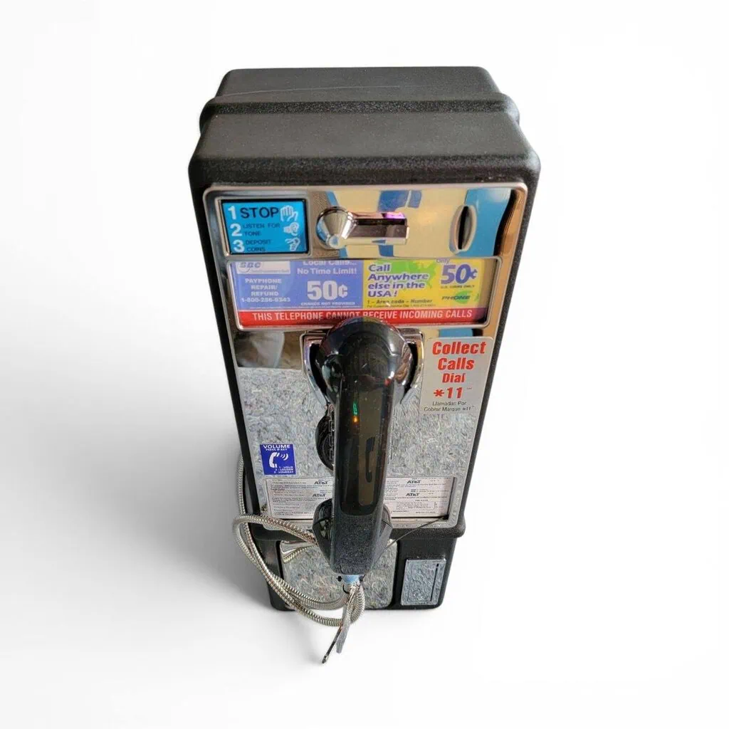 véritable téléphone public américain (payphone) année 2000's – neuf d'epoque dans son carton d'origine (nos) (copie)