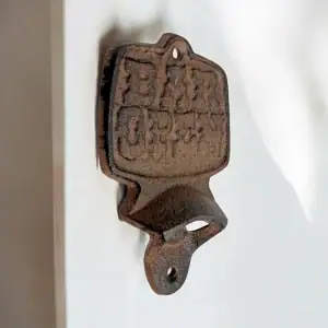 plaque murale en forme d'étoile, décoration style western en fonte, 16.5cm