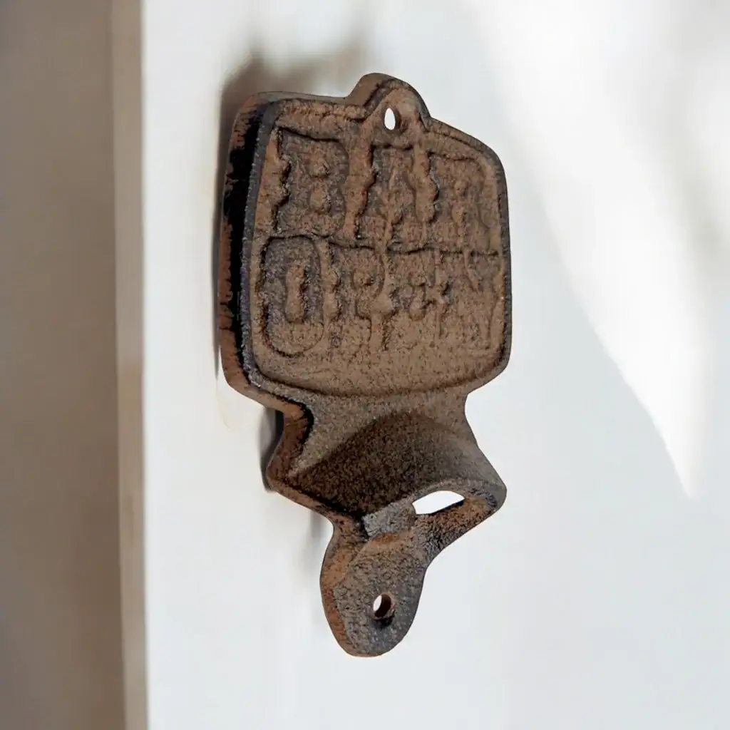 plaque murale en forme d'étoile, décoration style western en fonte, 16.5cm