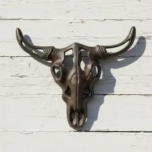 plaque murale en forme d'étoile, décoration style western en fonte, 16.5cm