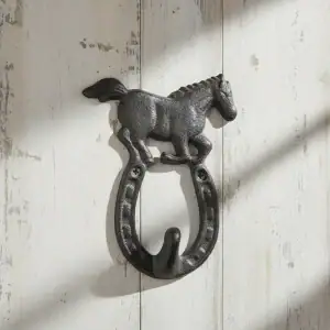 plaque murale en forme d'étoile, décoration style western en fonte, 16.5cm