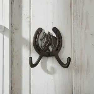 plaque murale en forme d'étoile, décoration style western en fonte, 16.5cm
