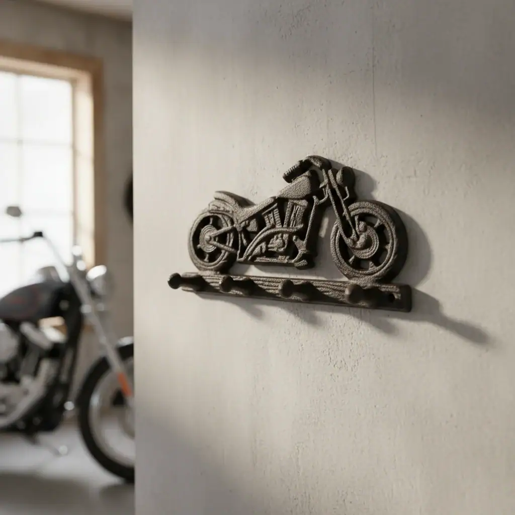 plaque murale en forme d'étoile, décoration style western en fonte, 16.5cm