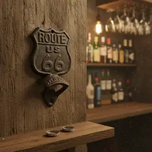 plaque murale en forme d'étoile, décoration style western en fonte, 16.5cm