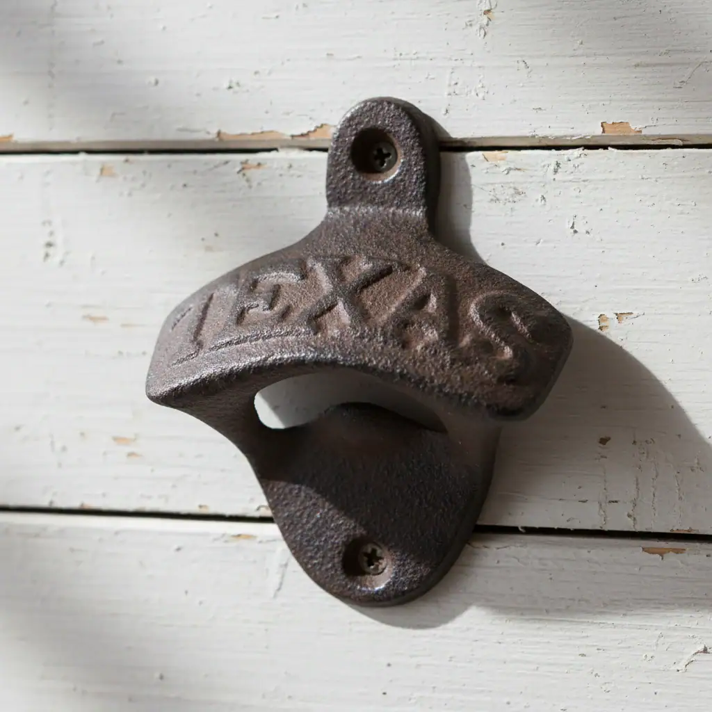 plaque murale en forme d'étoile, décoration style western en fonte, 16.5cm