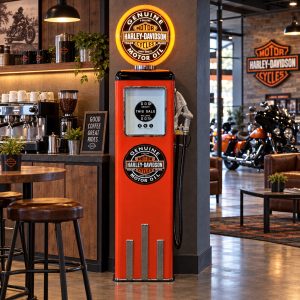 harley davidson café gas pump lounge