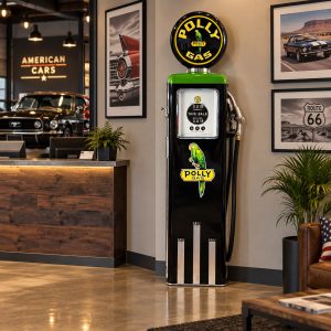 vintage polly gas showroom reception